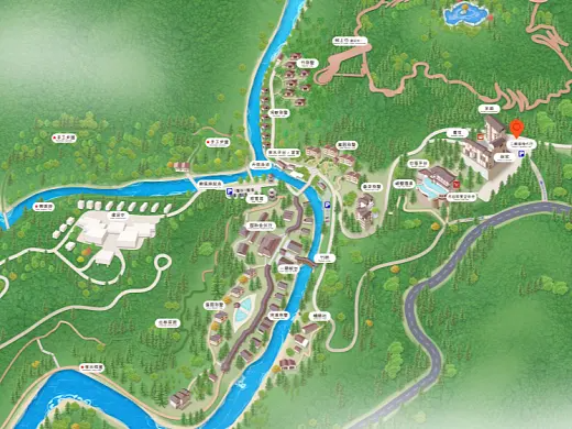 靖州结合景区手绘地图智慧导览和720全景技术，可以让景区更加“动”起来，为游客提供更加身临其境的导览体验。